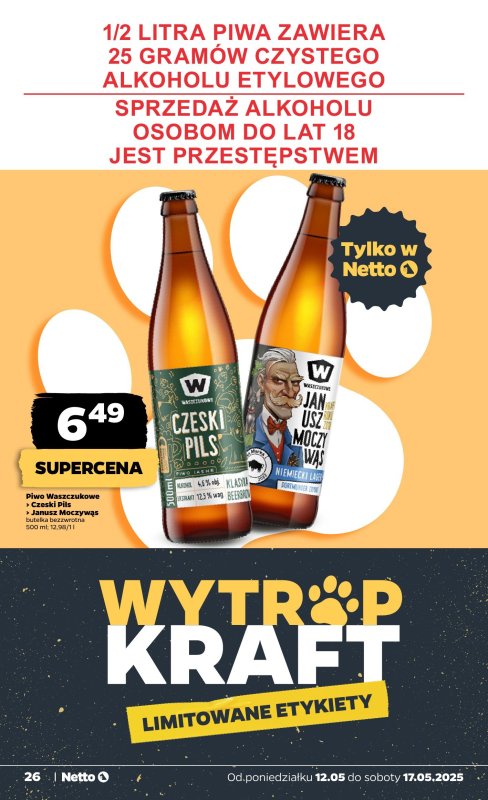 Netto - gazetka promocyjna Gazetka Spożywcza od poniedziałku 12.05 do soboty 17.05 - strona 26
