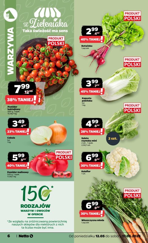 Netto - gazetka promocyjna Gazetka Spożywcza od poniedziałku 12.05 do soboty 17.05 - strona 6