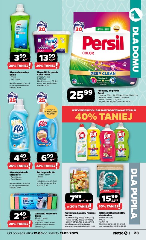 Netto - gazetka promocyjna Gazetka Spożywcza od poniedziałku 12.05 do soboty 17.05 - strona 23