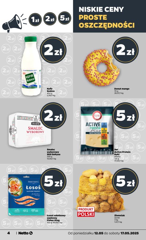 Netto - gazetka promocyjna Gazetka Spożywcza od poniedziałku 12.05 do soboty 17.05 - strona 4
