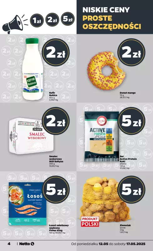 Netto - gazetka promocyjna Gazetka Spożywcza od poniedziałku 12.05 do soboty 17.05 - strona 4