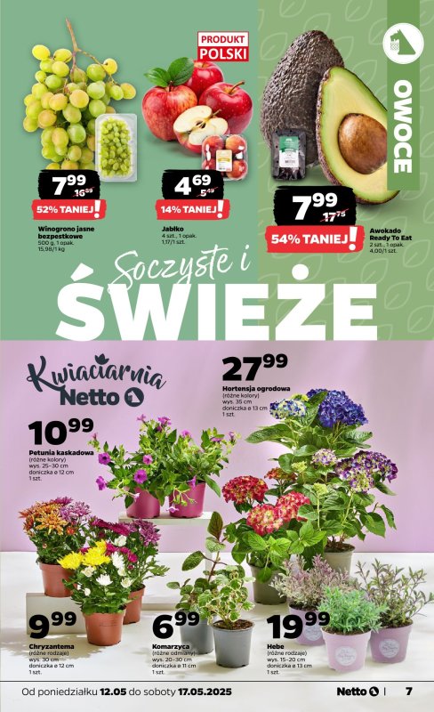 Netto - gazetka promocyjna Gazetka Spożywcza od poniedziałku 12.05 do soboty 17.05 - strona 7