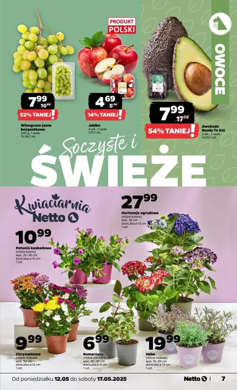 Netto - gazetka promocyjna Gazetka Spożywcza od poniedziałku 12.05 do soboty 17.05 - strona 7