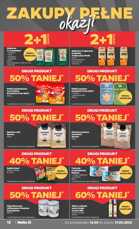 Netto - gazetka promocyjna Gazetka Spożywcza od poniedziałku 12.05 do soboty 17.05 - strona 12