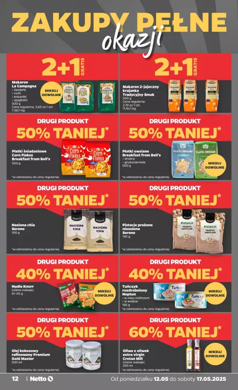Netto - gazetka promocyjna Gazetka Spożywcza od poniedziałku 12.05 do soboty 17.05 - strona 12