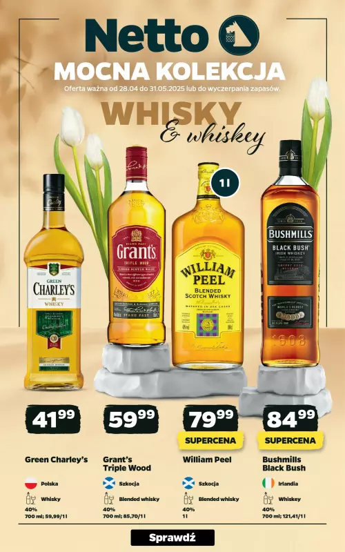 Netto - gazetka promocyjna Kolekcja whisky w Netto!  