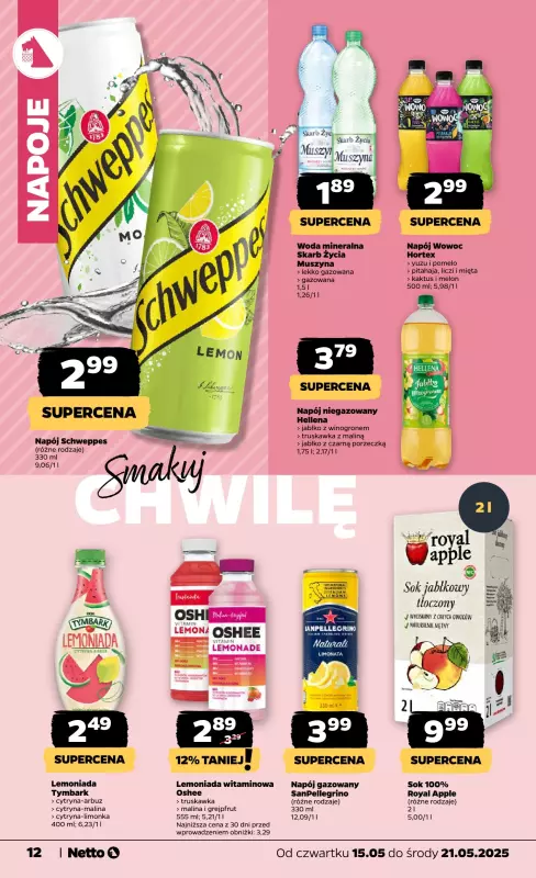 Netto - gazetka promocyjna Gazetka Spożywcza od czwartku 15.05 do środy 21.05 - strona 12