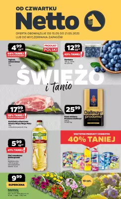 Netto - gazetka promocyjna Gazetka Spożywcza od czwartku 15.05 do środy 21.05