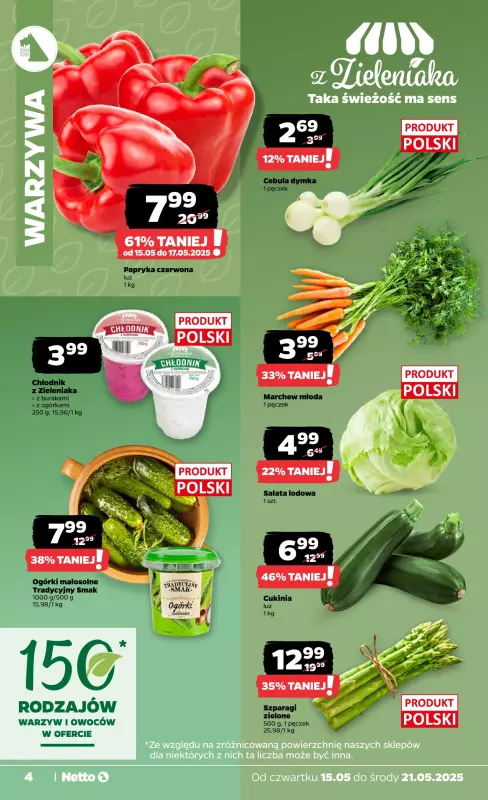 Netto - gazetka promocyjna Gazetka Spożywcza od czwartku 15.05 do środy 21.05 - strona 4
