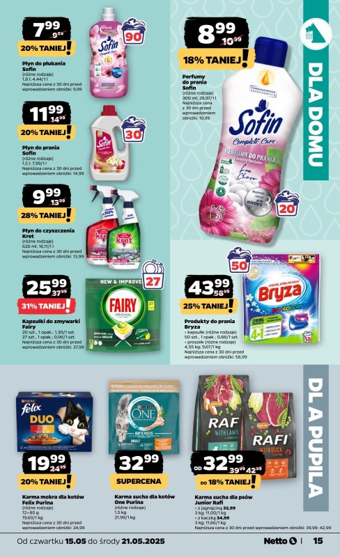 Netto - gazetka promocyjna Gazetka Spożywcza od czwartku 15.05 do środy 21.05 - strona 15