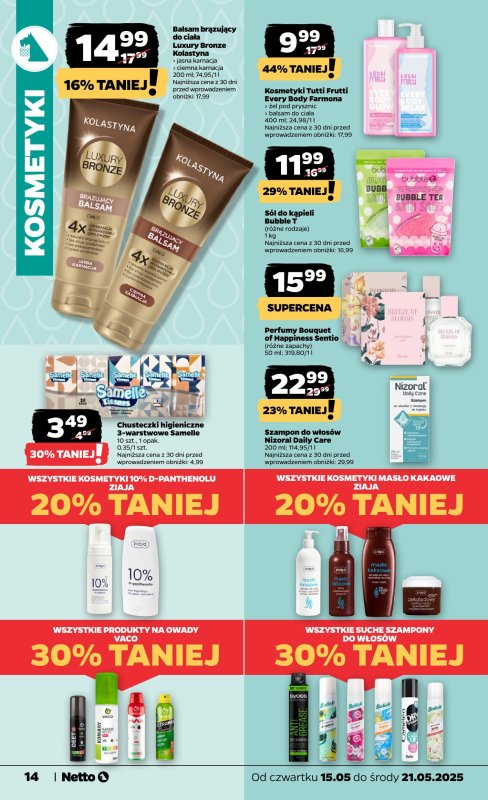 Netto - gazetka promocyjna Gazetka Spożywcza od czwartku 15.05 do środy 21.05 - strona 14