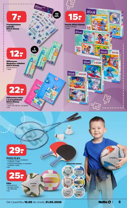 Netto - gazetka promocyjna Gazetka Non Food od czwartku 15.05 do środy 21.05 - strona 5