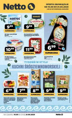 Netto - gazetka promocyjna Śródziemnomorskie smaki w Netto! od czwartku 15.05 do niedzieli 18.05