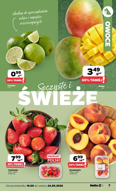 Netto - gazetka promocyjna Gazetka Spożywcza od poniedziałku 19.05 do soboty 24.05 - strona 7