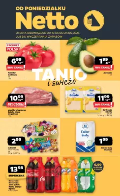 Netto - gazetka promocyjna Gazetka Spożywcza od poniedziałku 19.05 do soboty 24.05