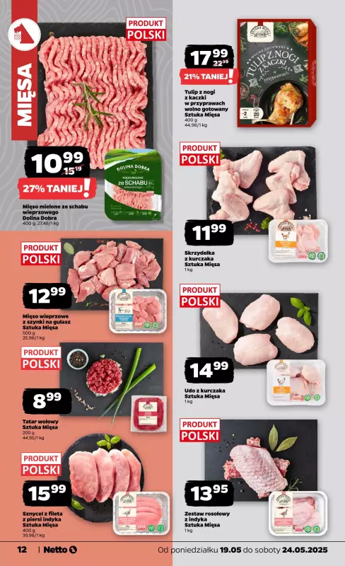 Netto - gazetka promocyjna Gazetka Spożywcza od poniedziałku 19.05 do soboty 24.05 - strona 12