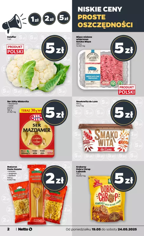 Netto - gazetka promocyjna Gazetka Spożywcza od poniedziałku 19.05 do soboty 24.05 - strona 2