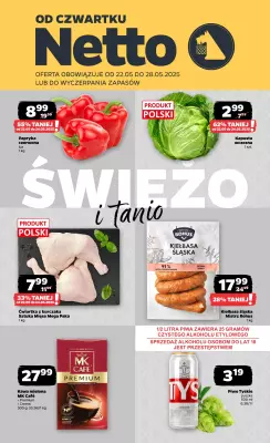 Netto - gazetka promocyjna Gazetka Spożywcza od czwartku 22.05 do środy 28.05