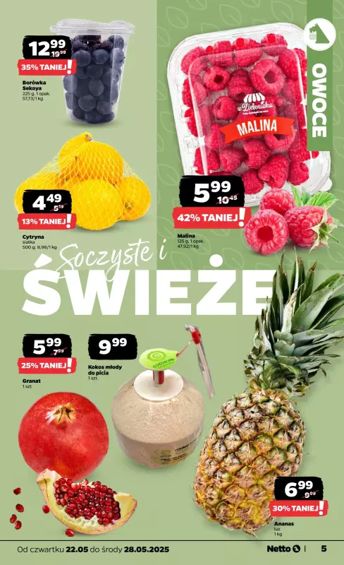 Netto - gazetka promocyjna Gazetka Spożywcza od czwartku 22.05 do środy 28.05 - strona 5
