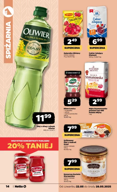 Netto - gazetka promocyjna Gazetka Spożywcza od czwartku 22.05 do środy 28.05 - strona 14