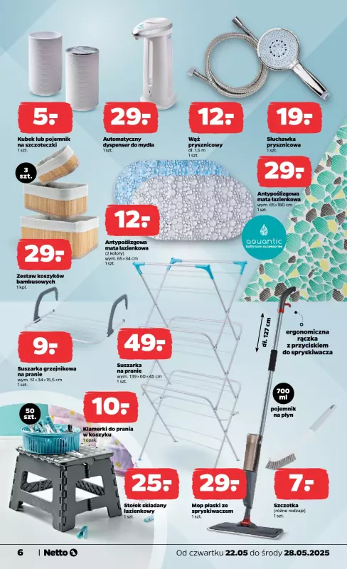 Netto - gazetka promocyjna Gazetka Non Food od czwartku 22.05 do środy 28.05 - strona 6