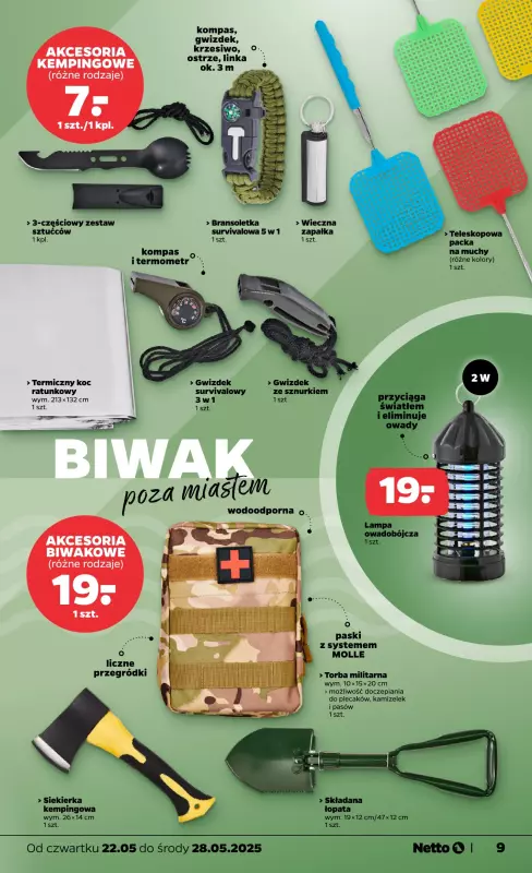 Netto - gazetka promocyjna Gazetka Non Food od czwartku 22.05 do środy 28.05 - strona 9