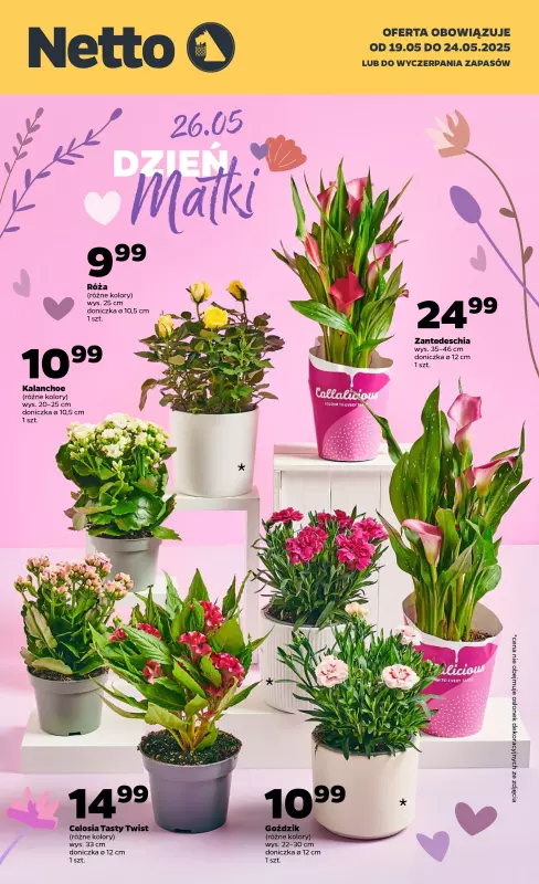 Netto - gazetka promocyjna Świętuj Dzień Matki z Netto  