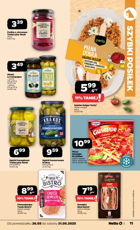 Netto - gazetka promocyjna Gazetka Spożywcza od poniedziałku 26.05 do soboty 31.05 - strona 11