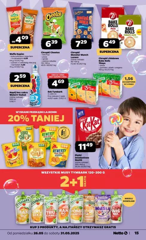Netto - gazetka promocyjna Gazetka Spożywcza od poniedziałku 26.05 do soboty 31.05 - strona 15