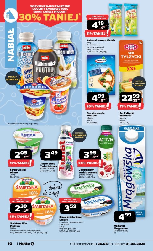 Netto - gazetka promocyjna Gazetka Spożywcza od poniedziałku 26.05 do soboty 31.05 - strona 10
