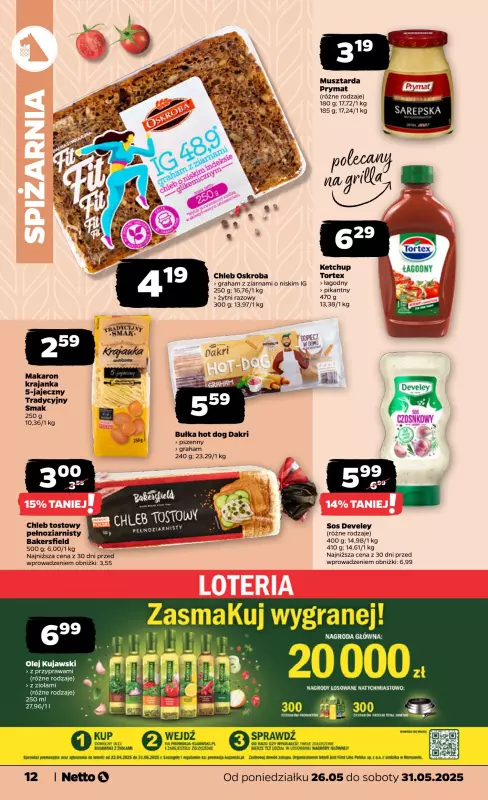 Netto - gazetka promocyjna Gazetka Spożywcza od poniedziałku 26.05 do soboty 31.05 - strona 12