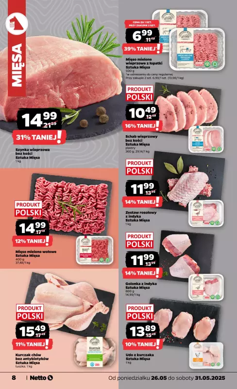Netto - gazetka promocyjna Gazetka Spożywcza od poniedziałku 26.05 do soboty 31.05 - strona 8