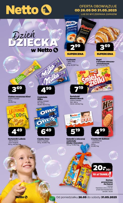 Netto - gazetka promocyjna Dzień Dziecka w Netto! od poniedziałku 26.05 do soboty 31.05