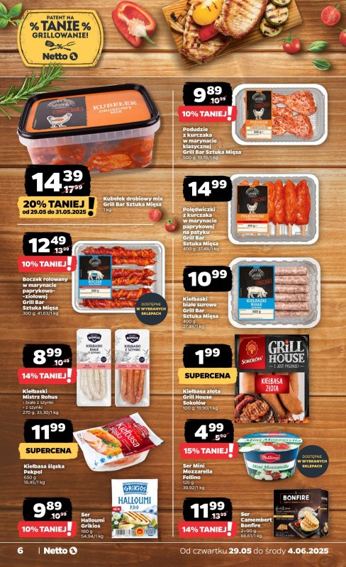 Netto - gazetka promocyjna Gazetka Spożywcza od czwartku 29.05 do środy 04.06 - strona 6