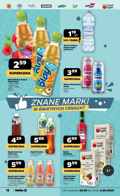Netto - gazetka promocyjna Gazetka Spożywcza od czwartku 29.05 do środy 04.06 - strona 12