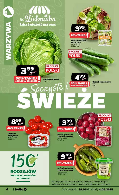 Netto - gazetka promocyjna Gazetka Spożywcza od czwartku 29.05 do środy 04.06 - strona 4
