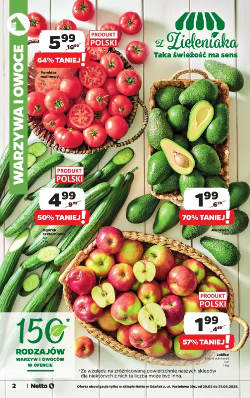 Netto - gazetka promocyjna Gdańsk - Wielkie otwarcie już w czwartek 29.05   - strona 2