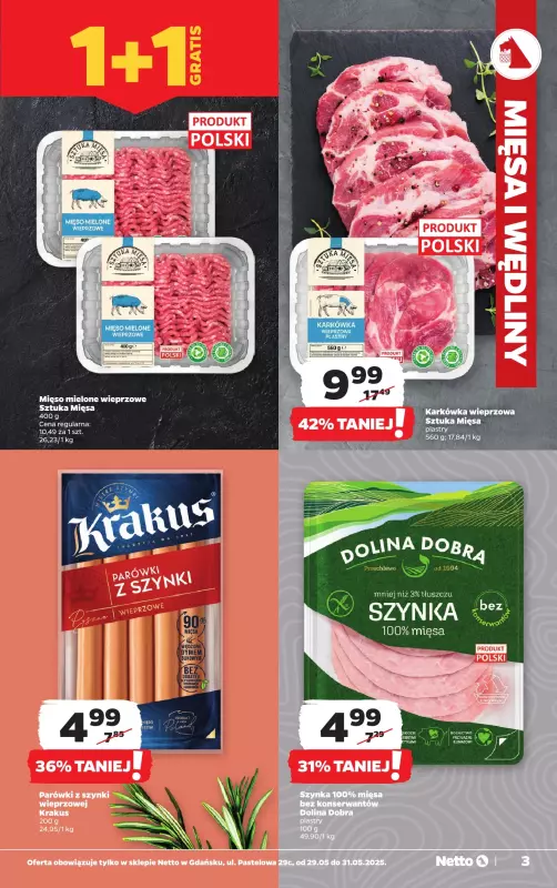Netto - gazetka promocyjna Gdańsk - Wielkie otwarcie już w czwartek 29.05   - strona 3