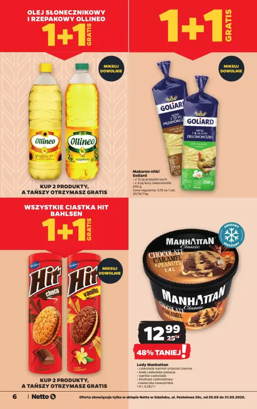 Netto - gazetka promocyjna Gdańsk - Wielkie otwarcie już w czwartek 29.05 od czwartku 29.05 do soboty 31.05 - strona 6