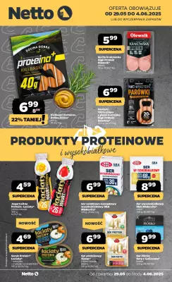 Netto - gazetka promocyjna Produkty proteinowe w Netto! od czwartku 29.05 do soboty 31.05