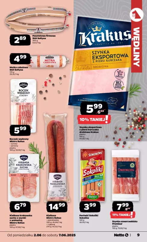 Netto - gazetka promocyjna Gazetka Spożywcza od poniedziałku 02.06 do soboty 07.06 - strona 9