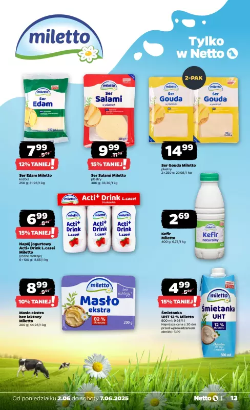 Netto - gazetka promocyjna Gazetka Spożywcza od poniedziałku 02.06 do soboty 07.06 - strona 13