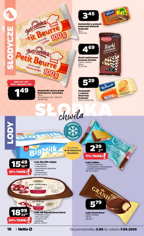 Netto - gazetka promocyjna Gazetka Spożywcza od poniedziałku 02.06 do soboty 07.06 - strona 18