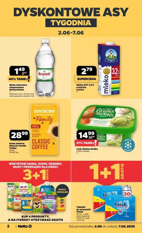 Netto - gazetka promocyjna Gazetka Spożywcza od poniedziałku 02.06 do soboty 07.06 - strona 2