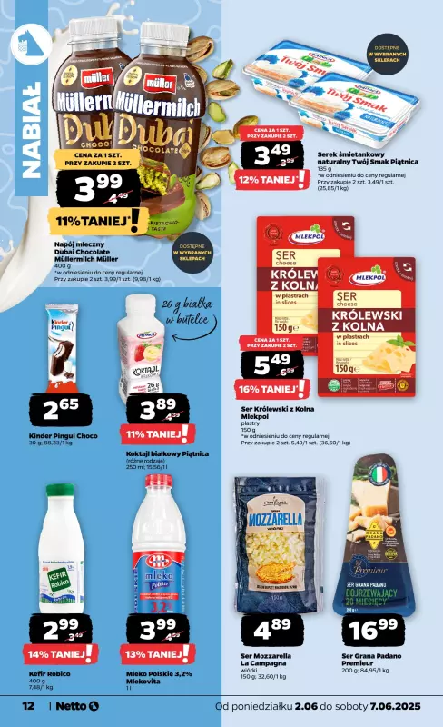 Netto - gazetka promocyjna Gazetka Spożywcza od poniedziałku 02.06 do soboty 07.06 - strona 12
