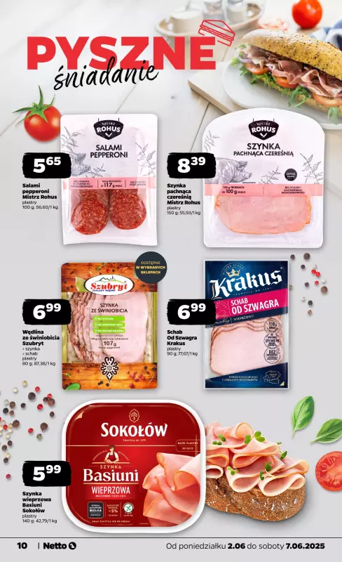 Netto - gazetka promocyjna Gazetka Spożywcza od poniedziałku 02.06 do soboty 07.06 - strona 10