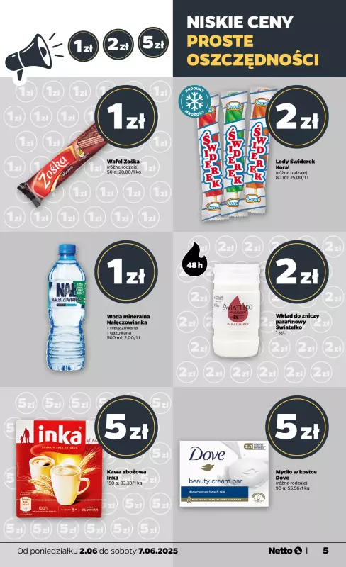 Netto - gazetka promocyjna Gazetka Spożywcza od poniedziałku 02.06 do soboty 07.06 - strona 5