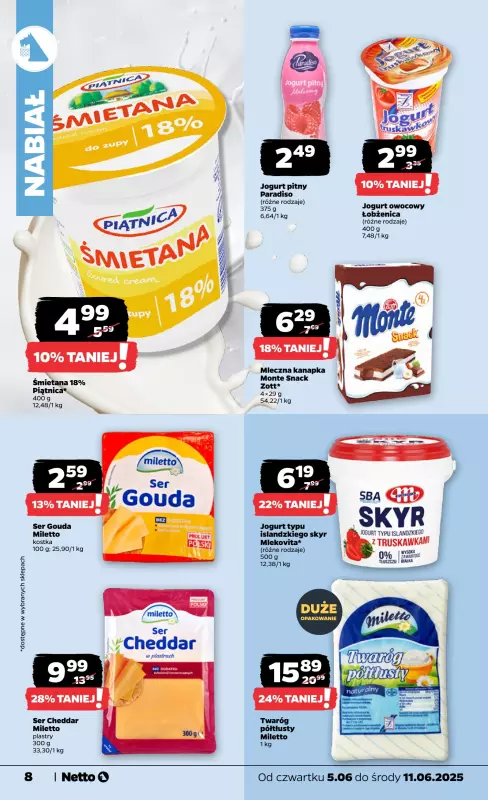Netto - gazetka promocyjna Gazetka Spożywcza od czwartku 05.06 do środy 11.06 - strona 8