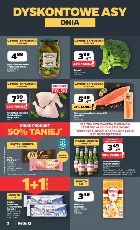 Netto - gazetka promocyjna Gazetka Spożywcza od czwartku 05.06 do środy 11.06 - strona 2