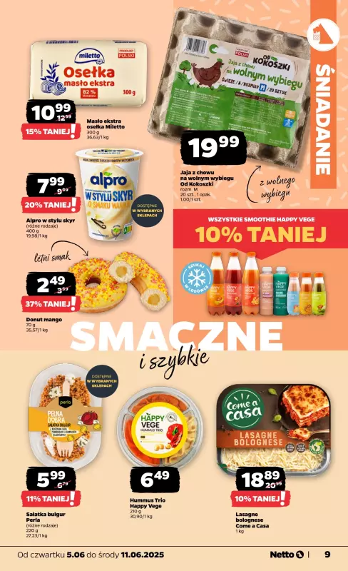 Netto - gazetka promocyjna Gazetka Spożywcza od czwartku 05.06 do środy 11.06 - strona 9